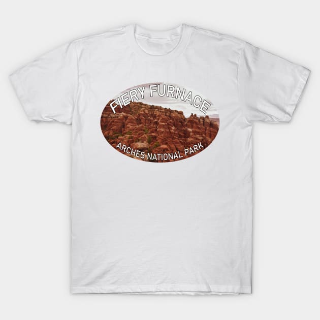 Fiery Furnace- Arches National Park T-Shirt by stermitkermit